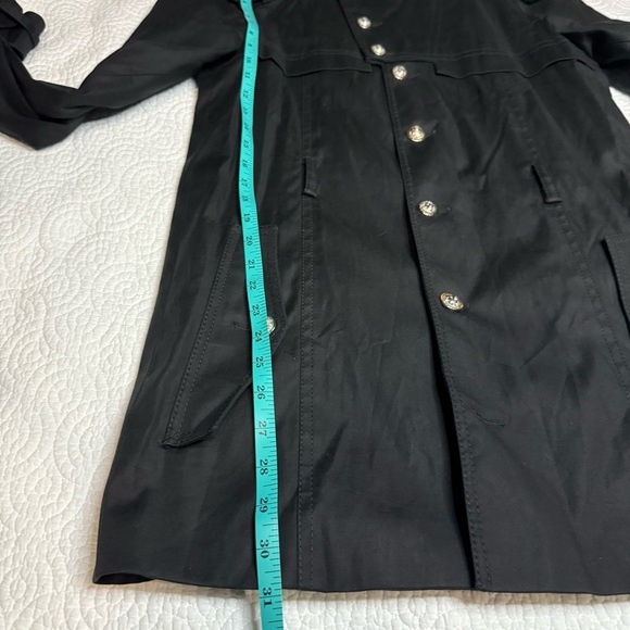 Versace Versus Black Trench Coat for Women - Picture 8 of 12